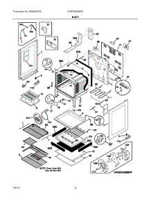 03 - Body parts for Electrolux Range FGEF3055MFG from AppliancePartsPros.com