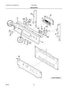 02 - Backguard parts for Electrolux Range FGEF3058RBA from AppliancePartsPros.com