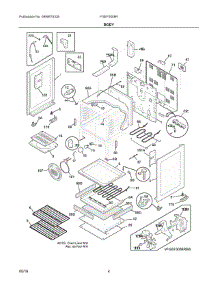03 - Body parts for Electrolux Range FGEF3058RBA from AppliancePartsPros.com