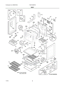 03 - Body parts for Electrolux Range FGEF3058RFA from AppliancePartsPros.com