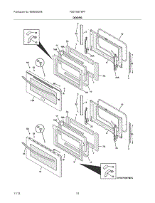 09 - Doors parts for Frigidaire Range FGEF306TMFF from AppliancePartsPros.com