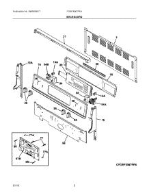 02 - Backguard parts for Electrolux Range FGEF306TPFA from AppliancePartsPros.com