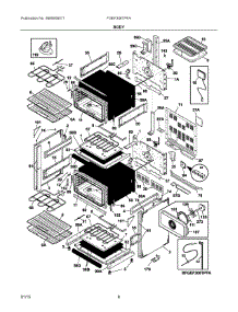 03 - Body parts for Electrolux Range FGEF306TPFA from AppliancePartsPros.com