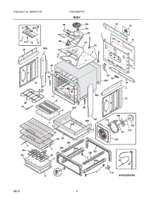 03 - Body parts for Electrolux Range FGES3065PFA from AppliancePartsPros.com