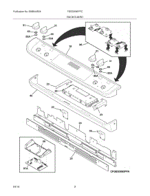 03 - Backguard parts for Frigidaire Range FGES3065PFC from AppliancePartsPros.com
