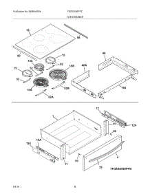 07 - Top / Drawer parts for Frigidaire Range FGES3065PFC from AppliancePartsPros.com