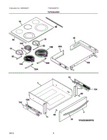 04 - Top / Drawer parts for Electrolux Range FGES3065PFD from AppliancePartsPros.com
