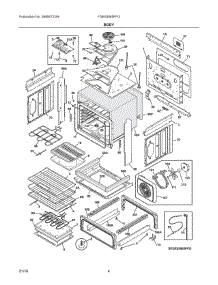 03 - Body parts for Electrolux Range FGES3065PFG from AppliancePartsPros.com