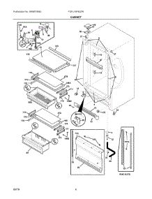 03 - Cabinet parts for Electrolux Freezer FGFU19F6QFB from AppliancePartsPros.com
