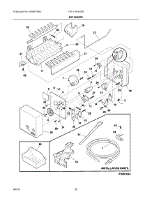 05 - Ice Maker parts for Electrolux Freezer FGFU19F6QFB from AppliancePartsPros.com