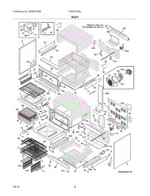 07 - Body parts for Frigidaire Range FGGF304DLB4 from AppliancePartsPros.com
