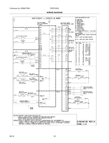 12 - Wiring Diagram parts for Frigidaire Range FGGF304DLW4 from AppliancePartsPros.com