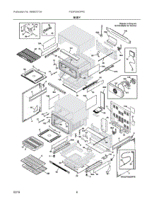04 - Body parts for Electrolux Range FGGF304DPFD from AppliancePartsPros.com