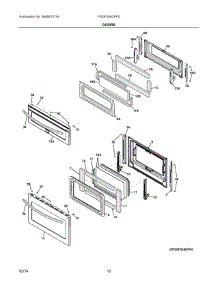 06 - Doors parts for Electrolux Range FGGF304DPFD from AppliancePartsPros.com