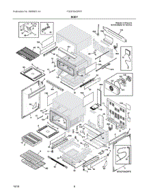 04 - Body parts for Electrolux Range FGGF304DPFF from AppliancePartsPros.com