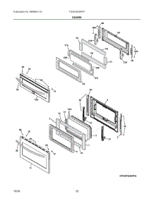 06 - Doors parts for Electrolux Range FGGF304DPFF from AppliancePartsPros.com
