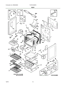 04 - Body parts for Electrolux Range FGGF3054MFH from AppliancePartsPros.com