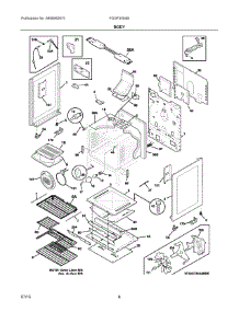 04 - Body parts for Electrolux Range FGGF3054MWF from AppliancePartsPros.com