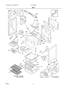 04 - Body parts for Electrolux Range FGGF3058RBC from AppliancePartsPros.com