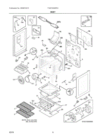 04 - Body parts for Electrolux Range FGGF3058RFA from AppliancePartsPros.com