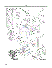 04 - Body parts for Electrolux Range FGGF3058RFC from AppliancePartsPros.com