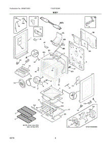 04 - Body parts for Electrolux Range FGGF3058RWA from AppliancePartsPros.com