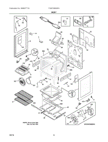 04 - Body parts for Electrolux Range FGGF3060SFA from AppliancePartsPros.com