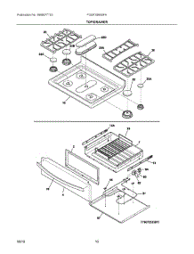 05 - Top / Drawer parts for Electrolux Range FGGF3060SFA from AppliancePartsPros.com