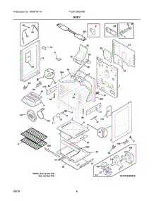 04 - Body parts for Electrolux Range FGGF3060SFB from AppliancePartsPros.com