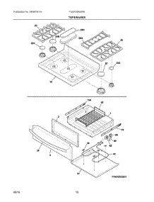 05 - Top / Drawer parts for Electrolux Range FGGF3060SFB from AppliancePartsPros.com