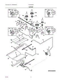 03 - Burner parts for Electrolux Range FGGS3065PBE from AppliancePartsPros.com