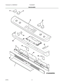 02 - Backguard parts for Electrolux Range FGGS3065PBJ from AppliancePartsPros.com