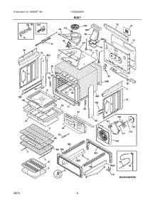 04 - Body parts for Electrolux Range FGGS3065PBK from AppliancePartsPros.com