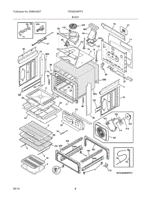 07 - Body parts for Frigidaire Range FGGS3065PFC from AppliancePartsPros.com