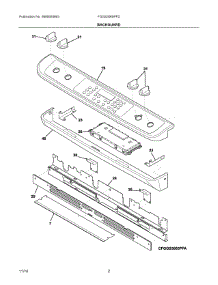 02 - Backguard parts for Electrolux Range FGGS3065PFD from AppliancePartsPros.com