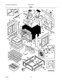 04 - Body parts for Electrolux Range FGGS3065PFE from AppliancePartsPros.com