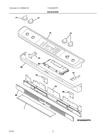02 - Backguard parts for Electrolux Range FGGS3065PFF from AppliancePartsPros.com