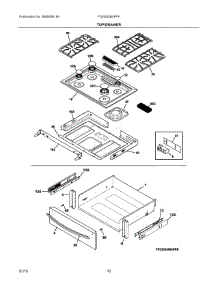 05 - Top / Drawer parts for Electrolux Range FGGS3065PFF from AppliancePartsPros.com