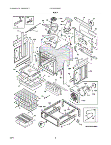 04 - Body parts for Electrolux Range FGGS3065PFG from AppliancePartsPros.com