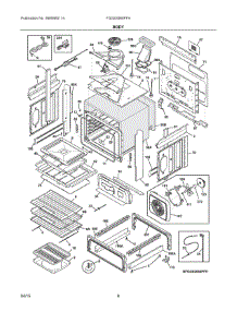 04 - Body parts for Electrolux Range FGGS3065PFH from AppliancePartsPros.com