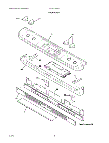 02 - Backguard parts for Electrolux Range FGGS3065PFJ from AppliancePartsPros.com