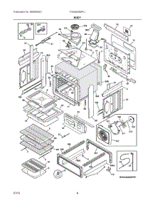 04 - Body parts for Electrolux Range FGGS3065PFJ from AppliancePartsPros.com