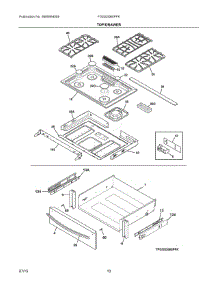 05 - Top / Drawer parts for Electrolux Range FGGS3065PFK from AppliancePartsPros.com