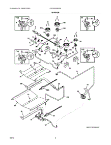 03 - Burner parts for Electrolux Range FGGS3065PFM from AppliancePartsPros.com