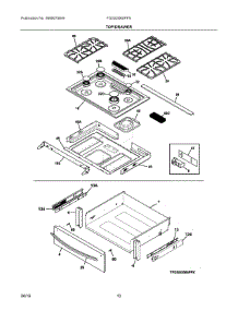 05 - Top / Drawer parts for Electrolux Range FGGS3065PFN from AppliancePartsPros.com