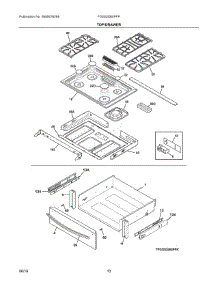 05 - Top / Drawer parts for Electrolux Range FGGS3065PFP from AppliancePartsPros.com