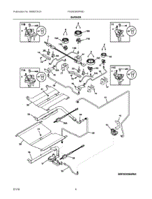 03 - Burner parts for Electrolux Range FGGS3065PWD from AppliancePartsPros.com