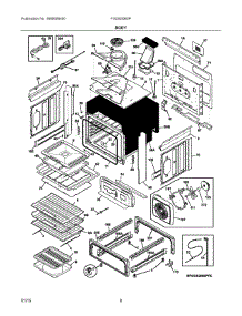 04 - Body parts for Electrolux Range FGGS3065PWE from AppliancePartsPros.com