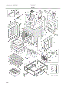 04 - Body parts for Electrolux Range FGGS3065PWF from AppliancePartsPros.com