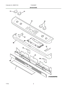 02 - Backguard parts for Electrolux Range FGGS3065PWM from AppliancePartsPros.com